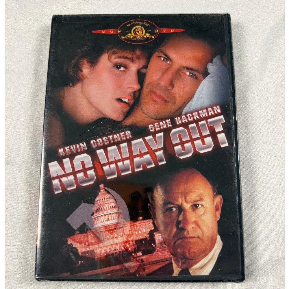 No Way Out DVD 1987 Kevin Costner Gene Hackman MGM Political Thriller Film